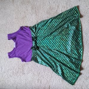 Mermaid-inspired twirl dress (sz approx 6X/7)